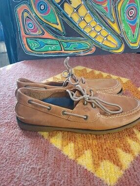 Men's Sperry Casual Boat Shoes - Tan Leather Size 10